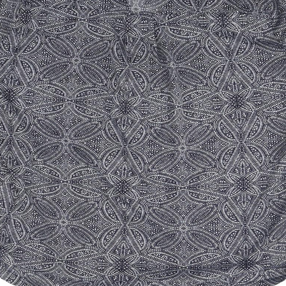 H&M Womens Blue Geometric Basic T-Shirt Size M