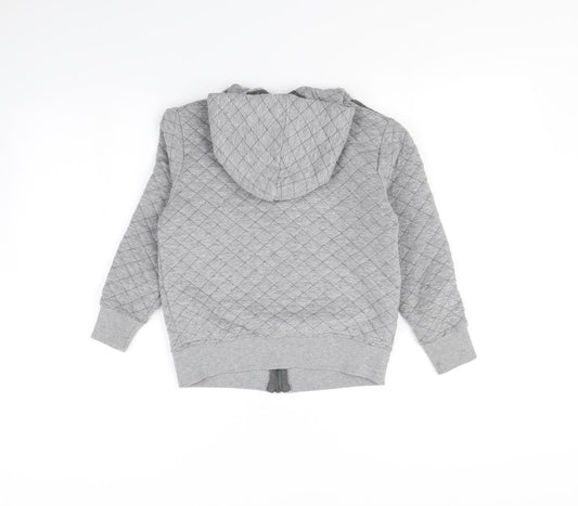 NEXT Boys Grey Full Zip Hoodie Size 7 Years
