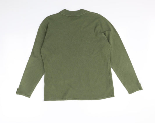 love knitwear Womens Green Pullover Jumper Size 14