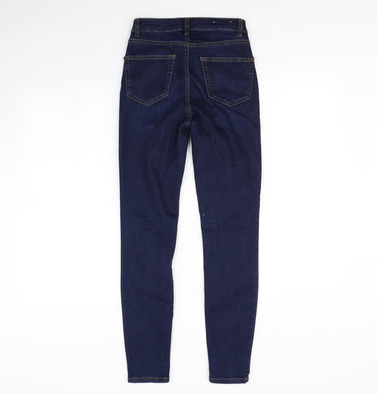 New Look Womens Blue Straight Jeans Size 6 L28 in