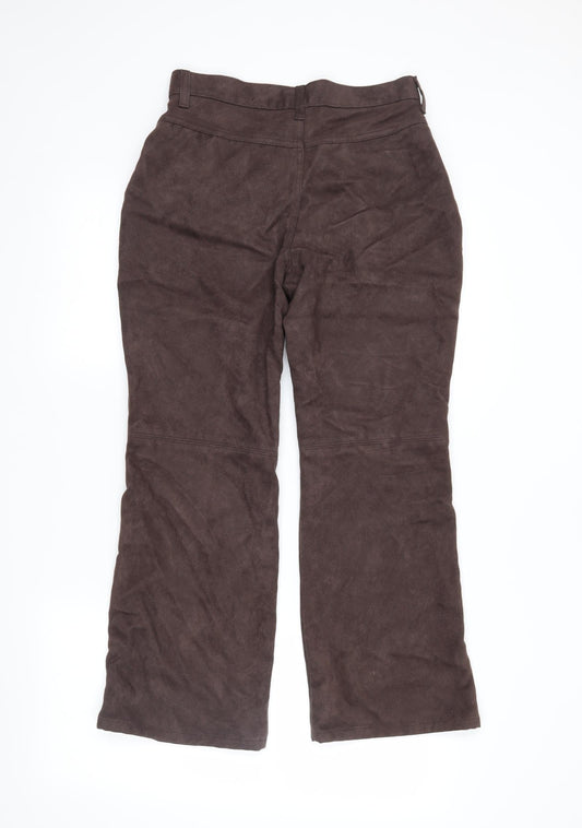 Marks and Spencer Womens Brown Trousers Size 10 L26 in