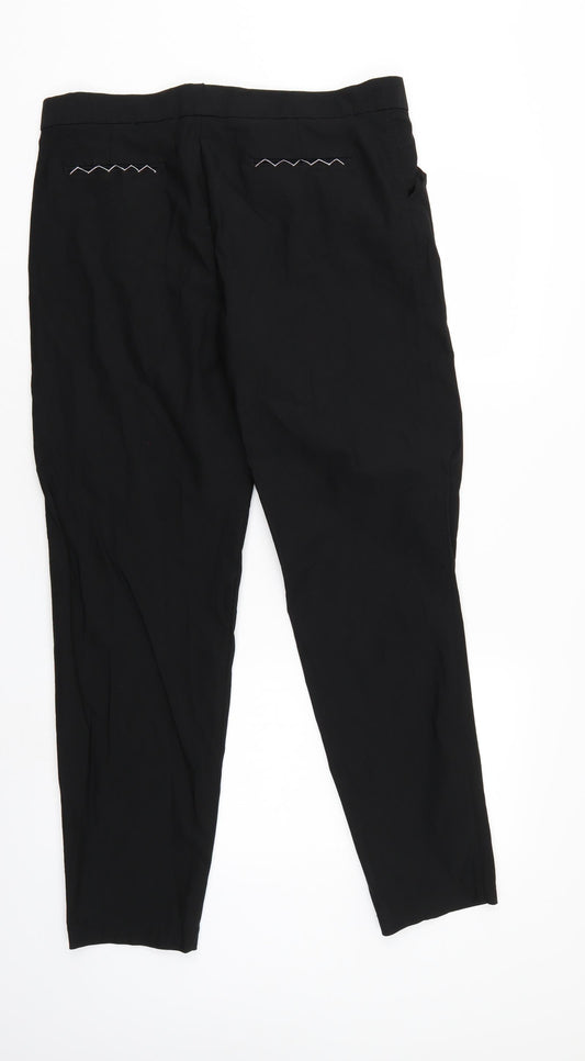 Max Studio Womens Black Trousers Size 10 L29 in