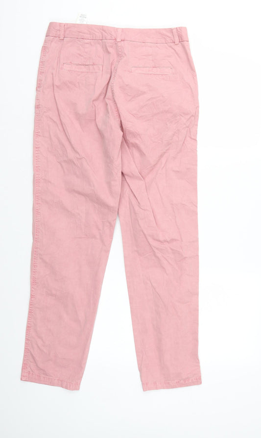 M&S Womens Pink Straight Jeans Size 10 L27 in