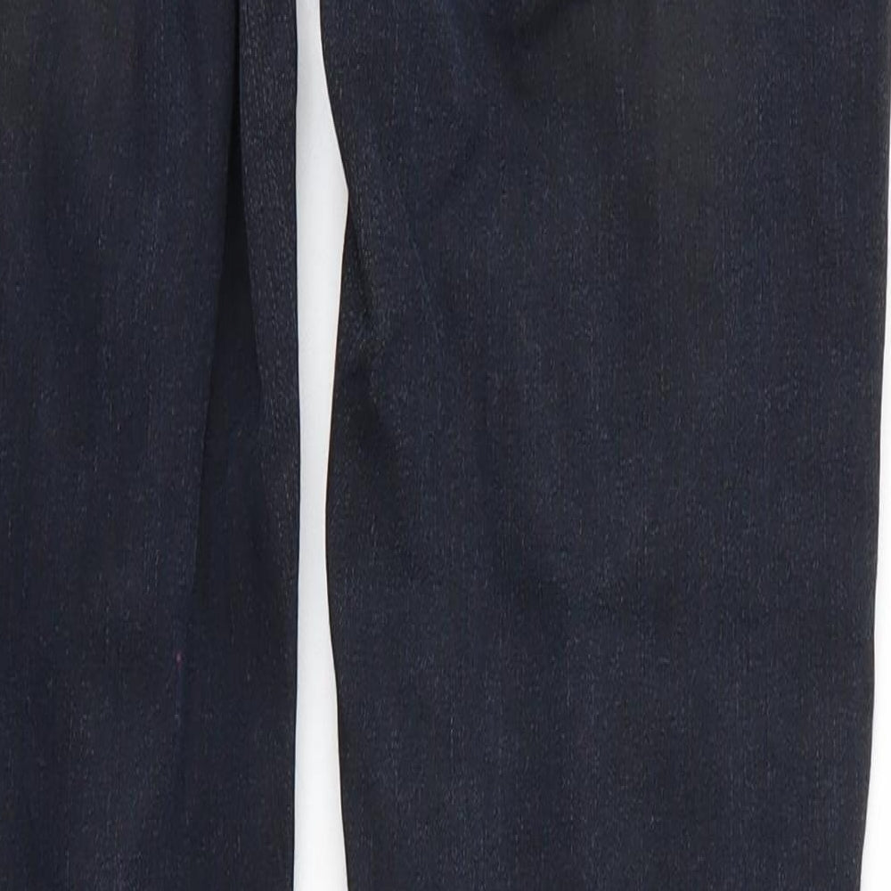 H&M Womens Black Denim Tapered Jeans Size 10 L26 in