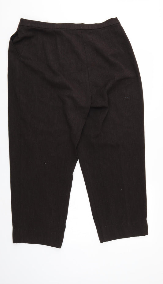 C&A Womens Brown Trousers Size 20 L27 in