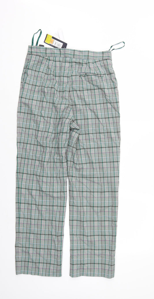 The Evie Womens Multicoloured Check Trousers Size 10 L27 in
