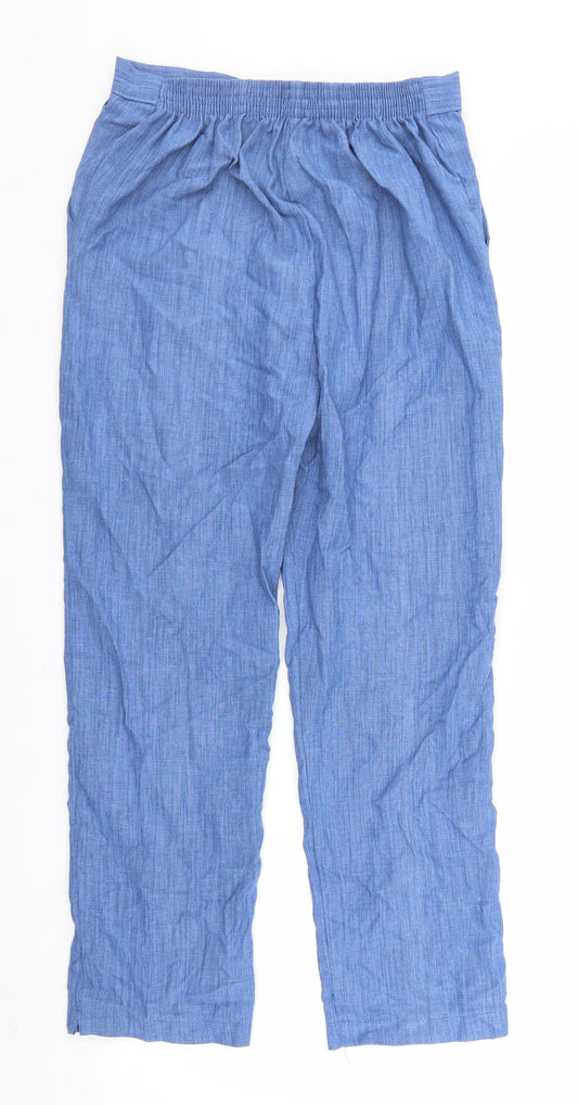 Preworn Womens Blue Trousers Size 10 L27 in