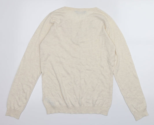 Dorothy Perkins Womens Ivory Pullover Jumper Size 12