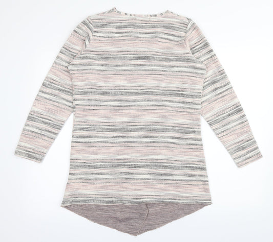 Cruz Womens Multicoloured Striped Cardigan Jumper Size 16