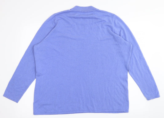 Love Knitwear Womens Purple Pullover Jumper Size 20
