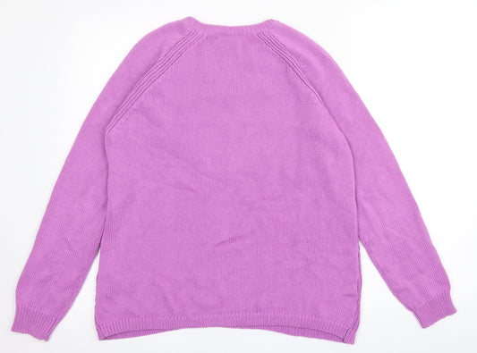 Marks and Spencer Womens Purple Pullover Jumper Size 12
