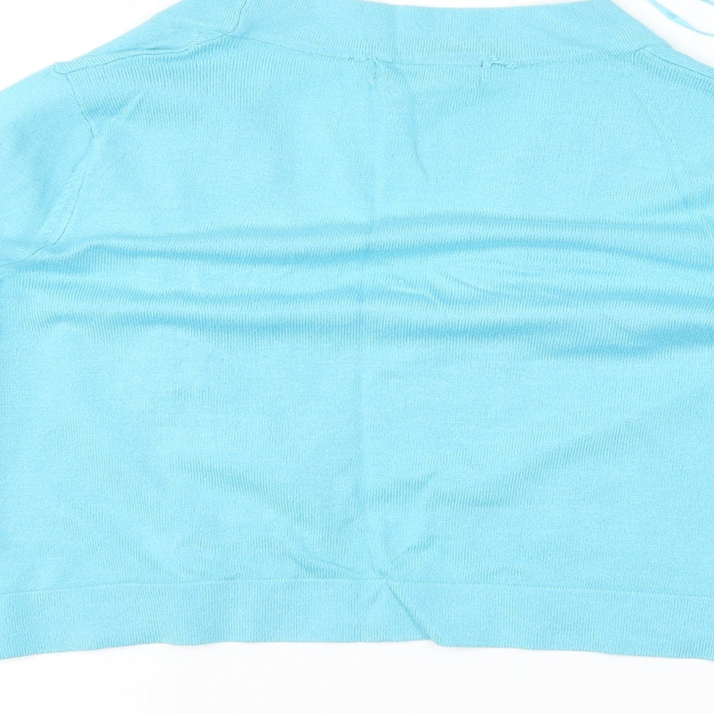 Debenhams Womens Blue Shrug Jumper Size 12