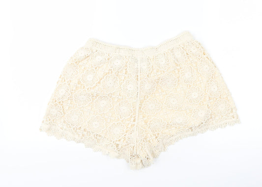 New Look Womens Beige Hot Pants Shorts Size 10