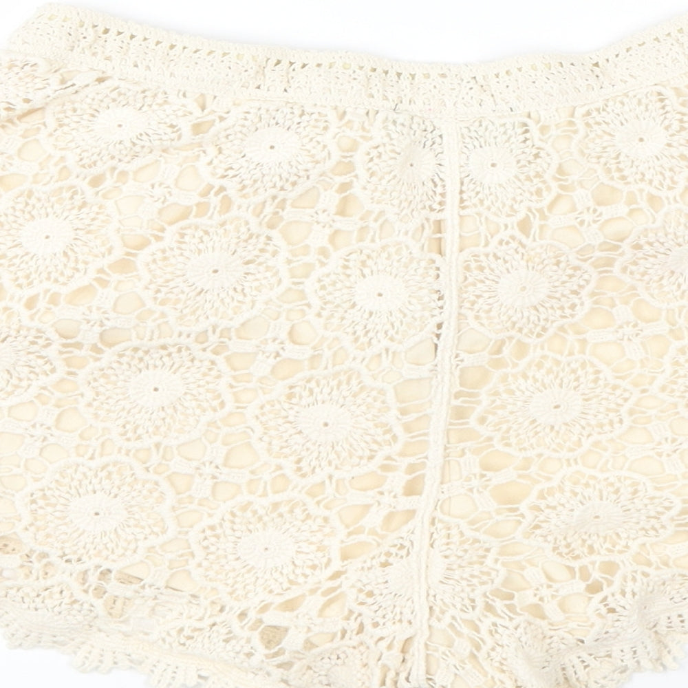 New Look Womens Beige Hot Pants Shorts Size 10