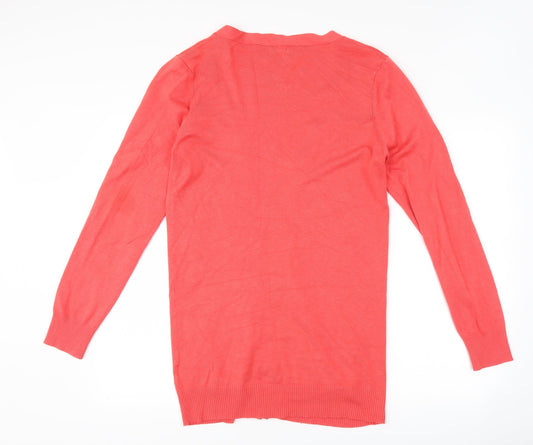 F&F Womens Pink Jacket Coatigan Size 12