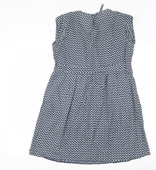 George Womens Blue Polka Dot Shift Size 8