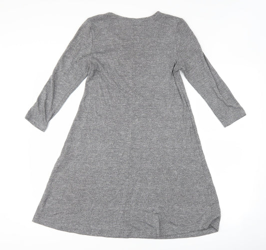 F&F Womens Grey Skater Dress Size 6
