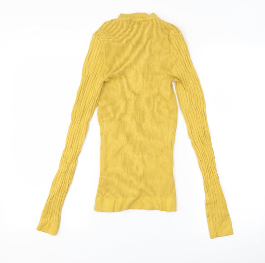 New Look Womens Yellow Pullover Jumper Size 8