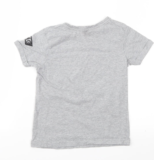 George Boys Grey Jersey Basic T-Shirt Size 6-7 Years