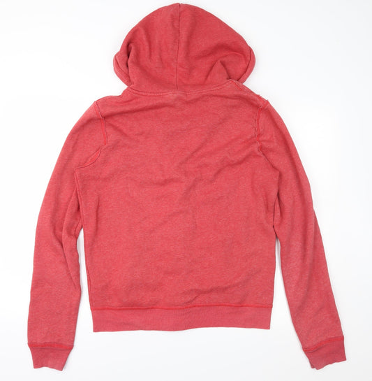 Hollister Womens Red Full Zip Hoodie Size S
