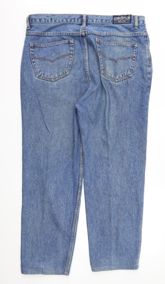 Disciple Mens Blue Denim Straight Jeans Size 38 in L27 in