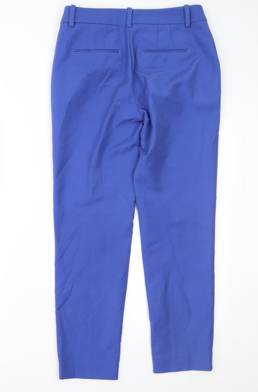 White House Black Market Womens Blue Trousers Size 4 L27 in