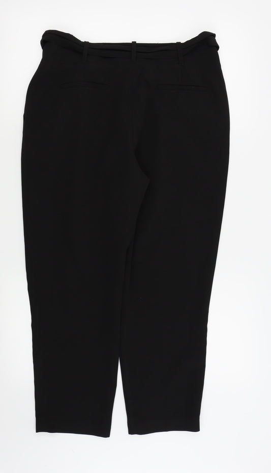 Asda George Womens Black Trousers Size 12 L24 in
