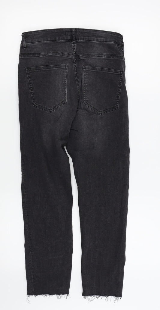 H&M Womens Black Skinny Jeans Size 8 L21 in