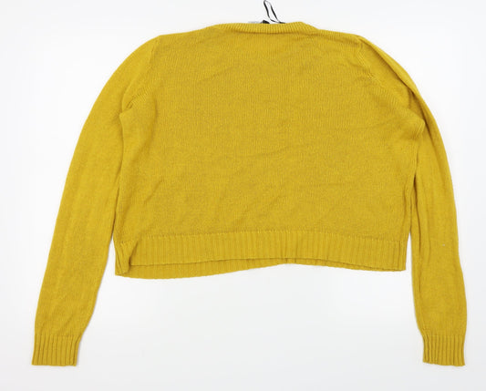 Divided by H&M Womens Yellow Pullover Jumper Size M