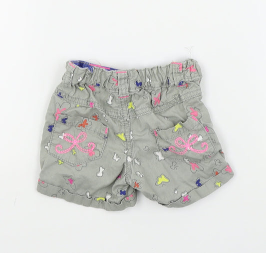 Autograph Girls Green Capri Trousers Size 12-18 Months - shorts/butterfly print