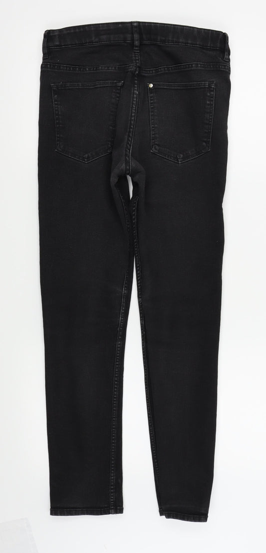 Preworn Girls Black Skinny Jeans Size 13-14 Years