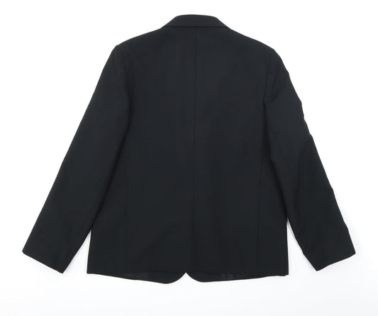 St Michael Womens Black Jacket Blazer Size 14