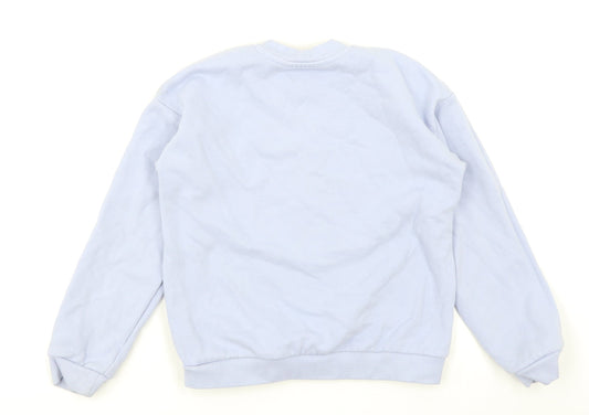 George Girls Blue Pullover Sweatshirt Size 9-10 Years