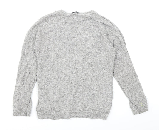 George Girls Grey Basic T-Shirt Size 7-8 Years