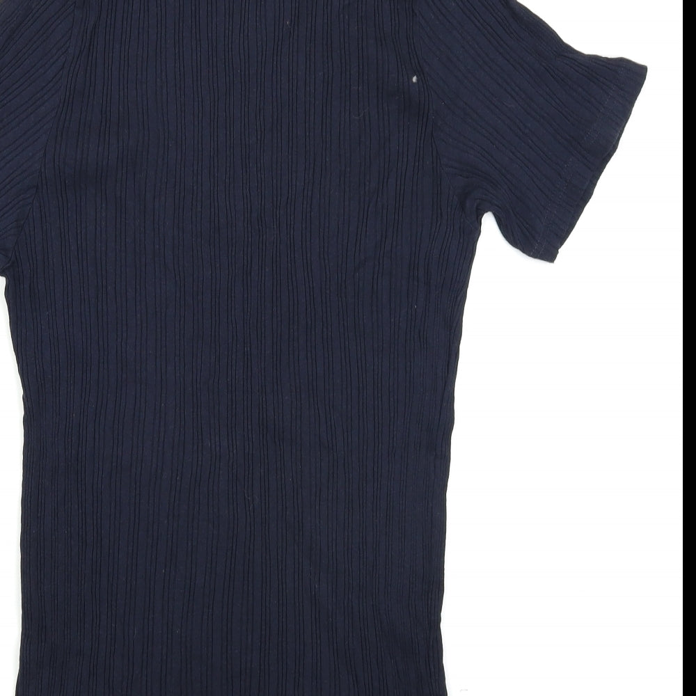 Brave Soul Womens Basic T-Shirt Size L - Ribbed