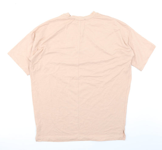 Mennace Mens Pink T-Shirt Size S