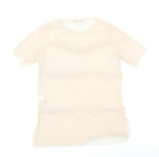 I-X London Womens Pink Basic T-Shirt Size 10