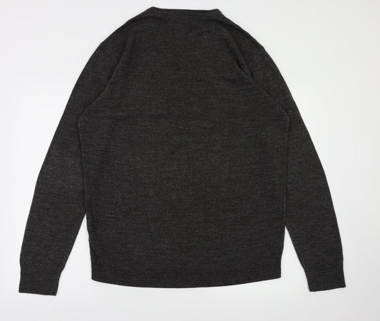 Peacocks Mens Grey Pullover Jumper Size XL