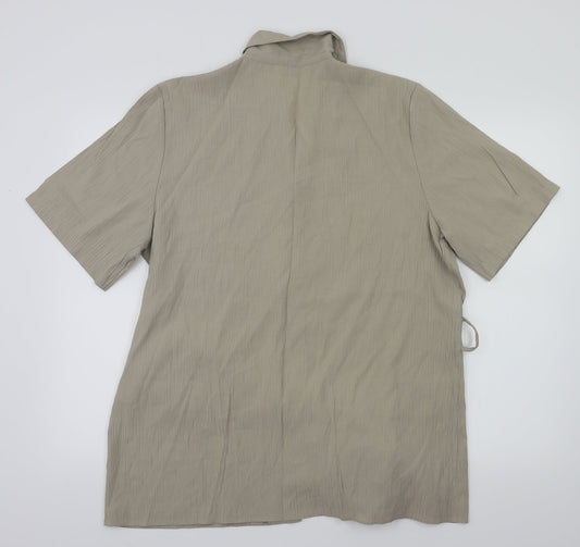 Bonmarché Womens Beige Basic Blouse Size 16