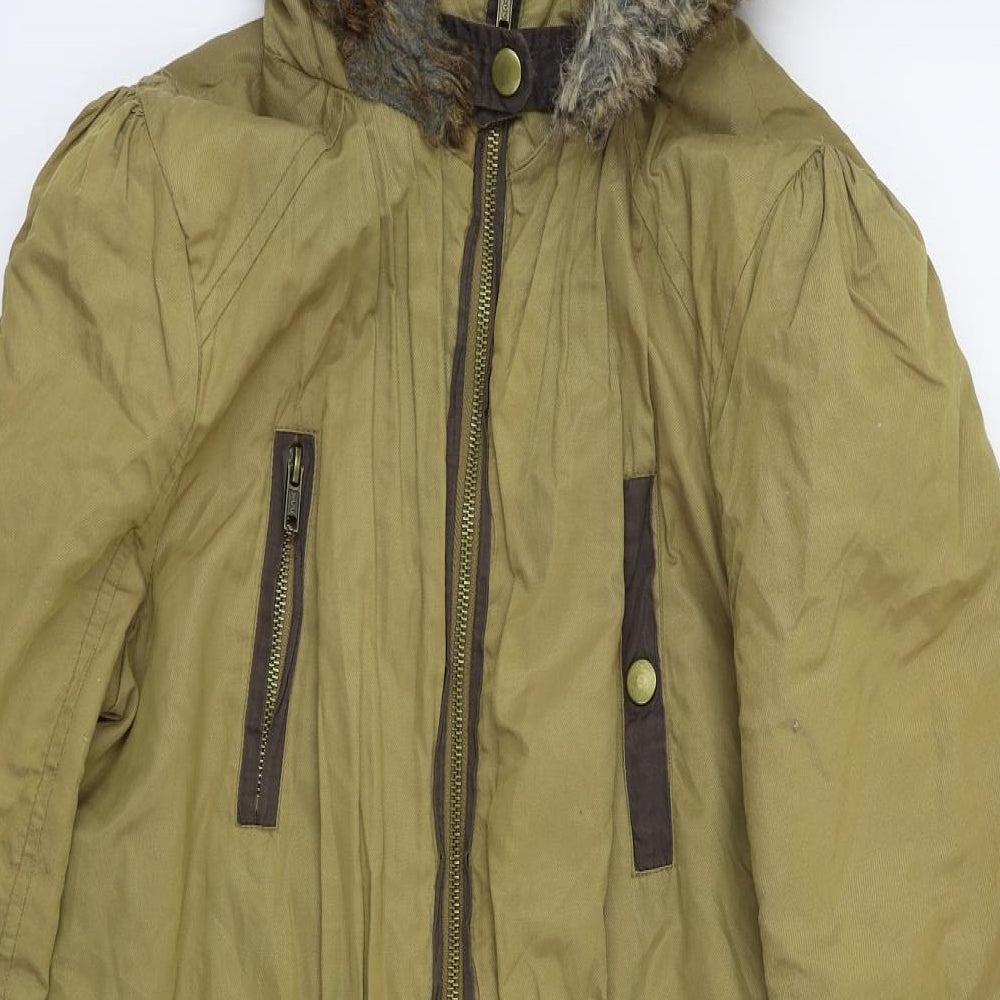 NEXT Womens Brown Jacket Coat Size 10