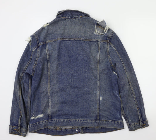 New Look Womens Blue Jacket Coatigan Size 14