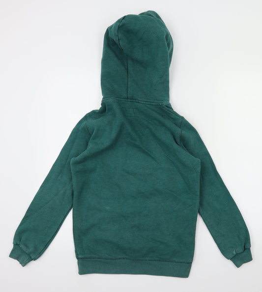 Jack Wills Womens Green Houndstooth  Pullover Hoodie Size 4