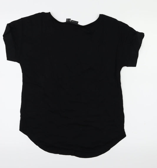 Body Flirt Womens Black Basic T-Shirt Size XS