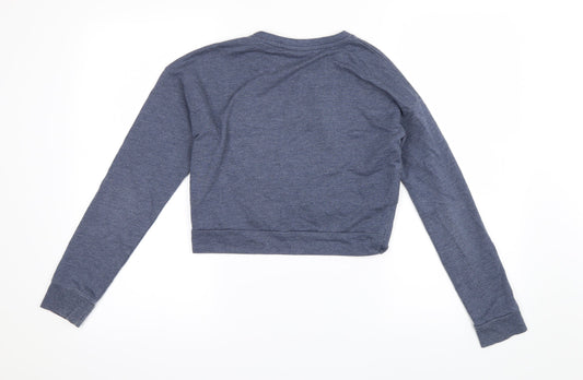Candy Couture Girls Blue Pullover Jumper Size 12 Years - Cropped