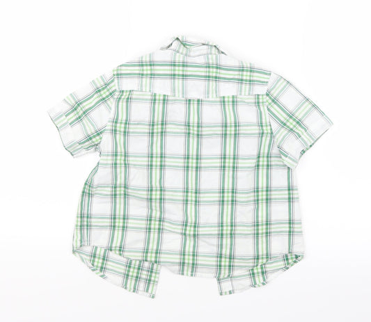 Woolworths Boys Green Check Basic Button-Up Size 4-5 Years
