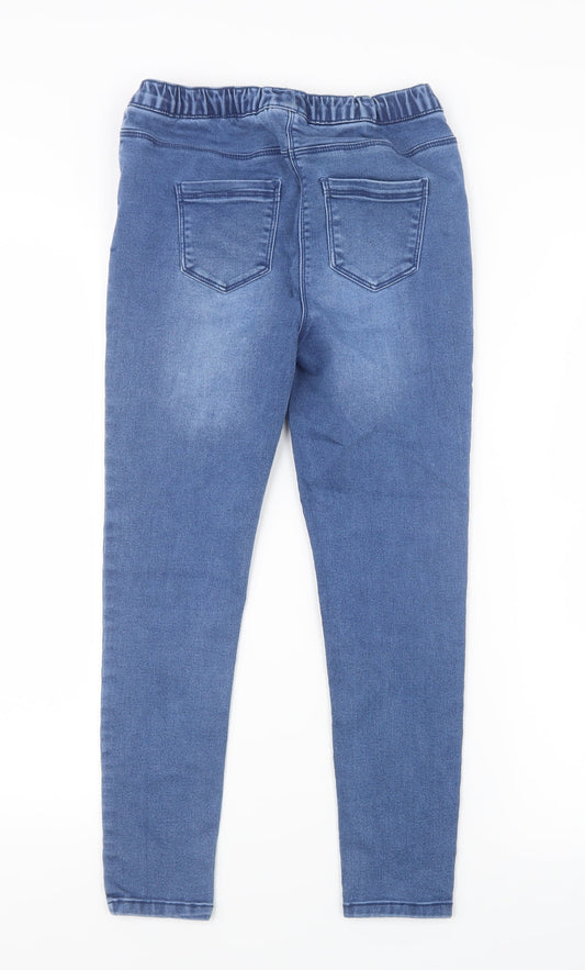 Matalan Girls Blue Denim Straight Jeans Size 10 Years