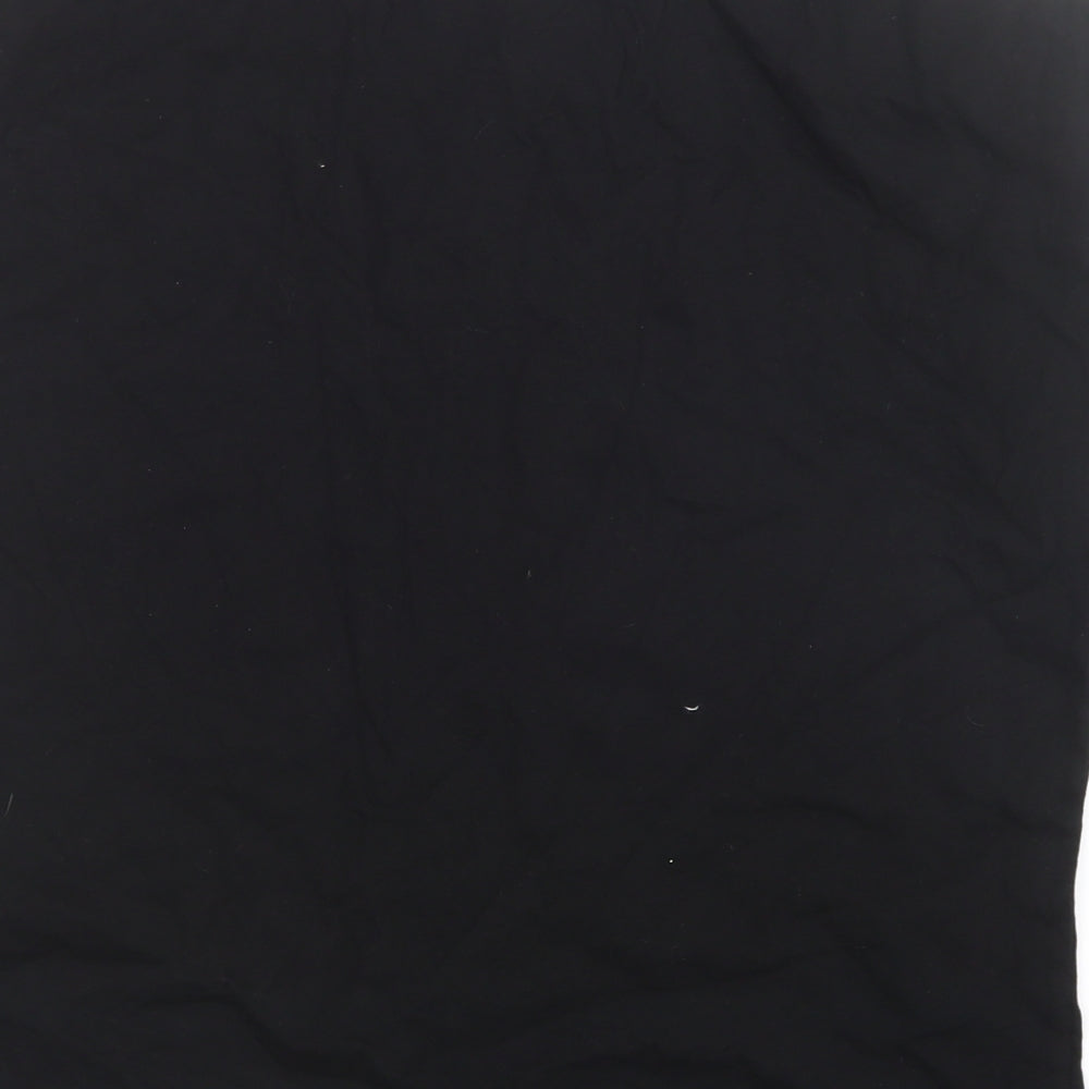New Look Womens Black Basic T-Shirt Size 14