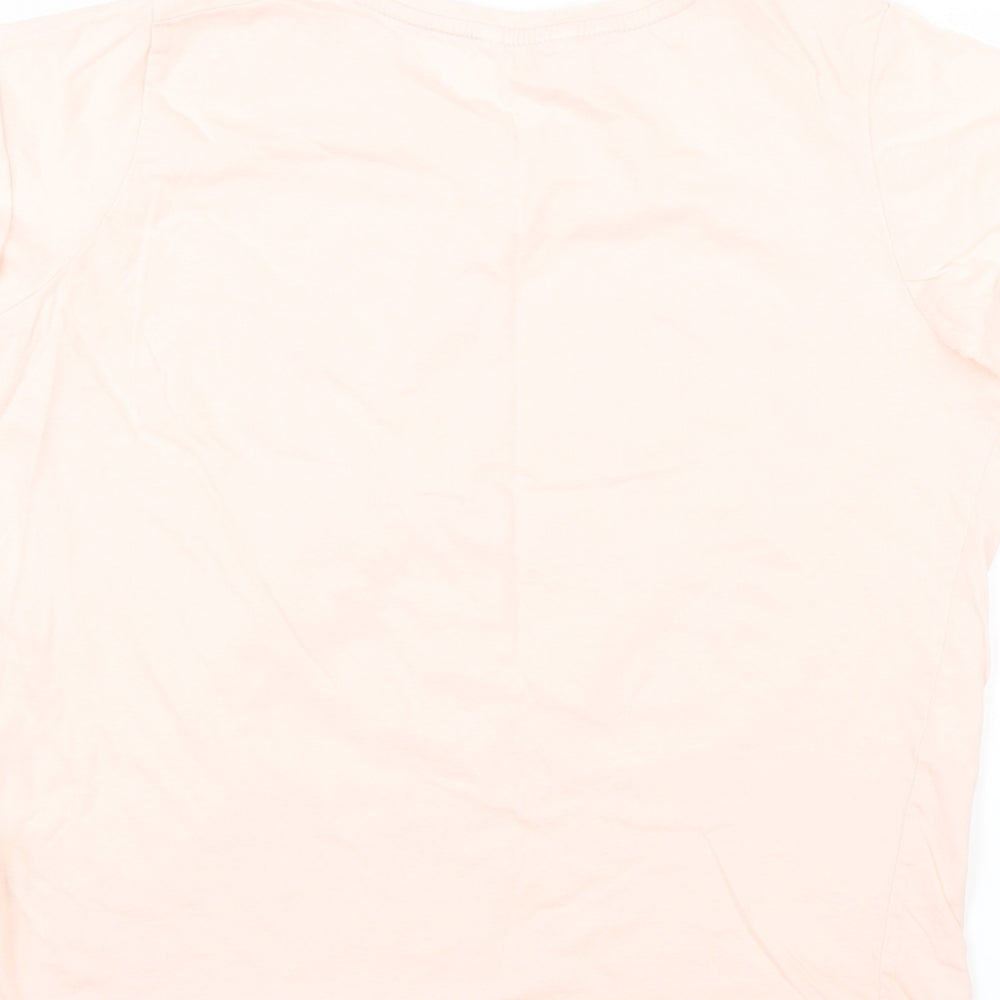 Pep&Co Womens Pink Basic T-Shirt Size 16