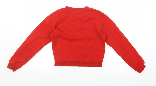 Primark Girls Red Pullover Jumper Size 10-11 Years
