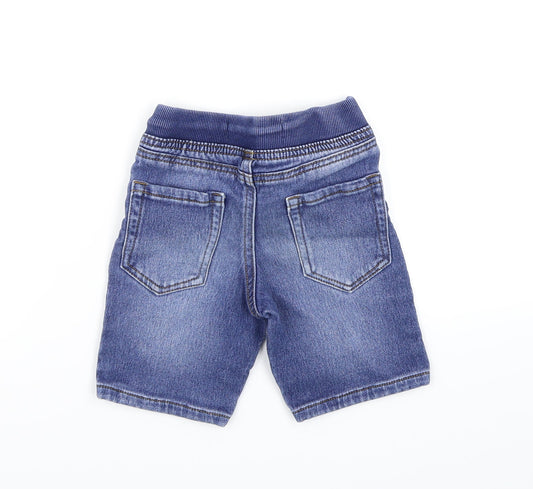 Denim & Co. Boys Blue Denim Cargo Shorts Size 2-3 Years